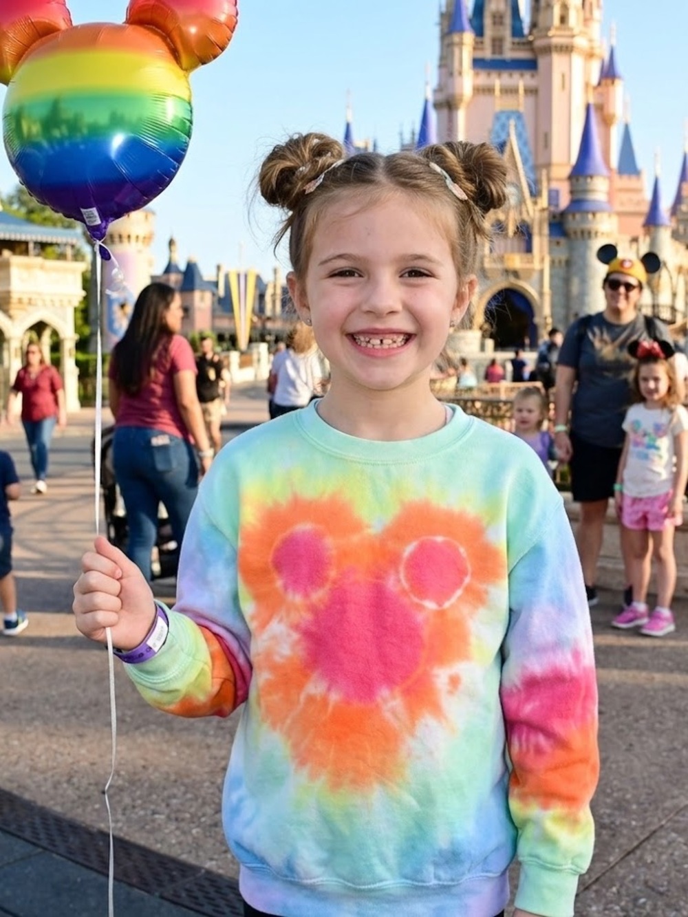 DISNEY Themed Tie-Dye Kid’s Unisex Crewneck Sweatshirt - 💚SALE 3/$25